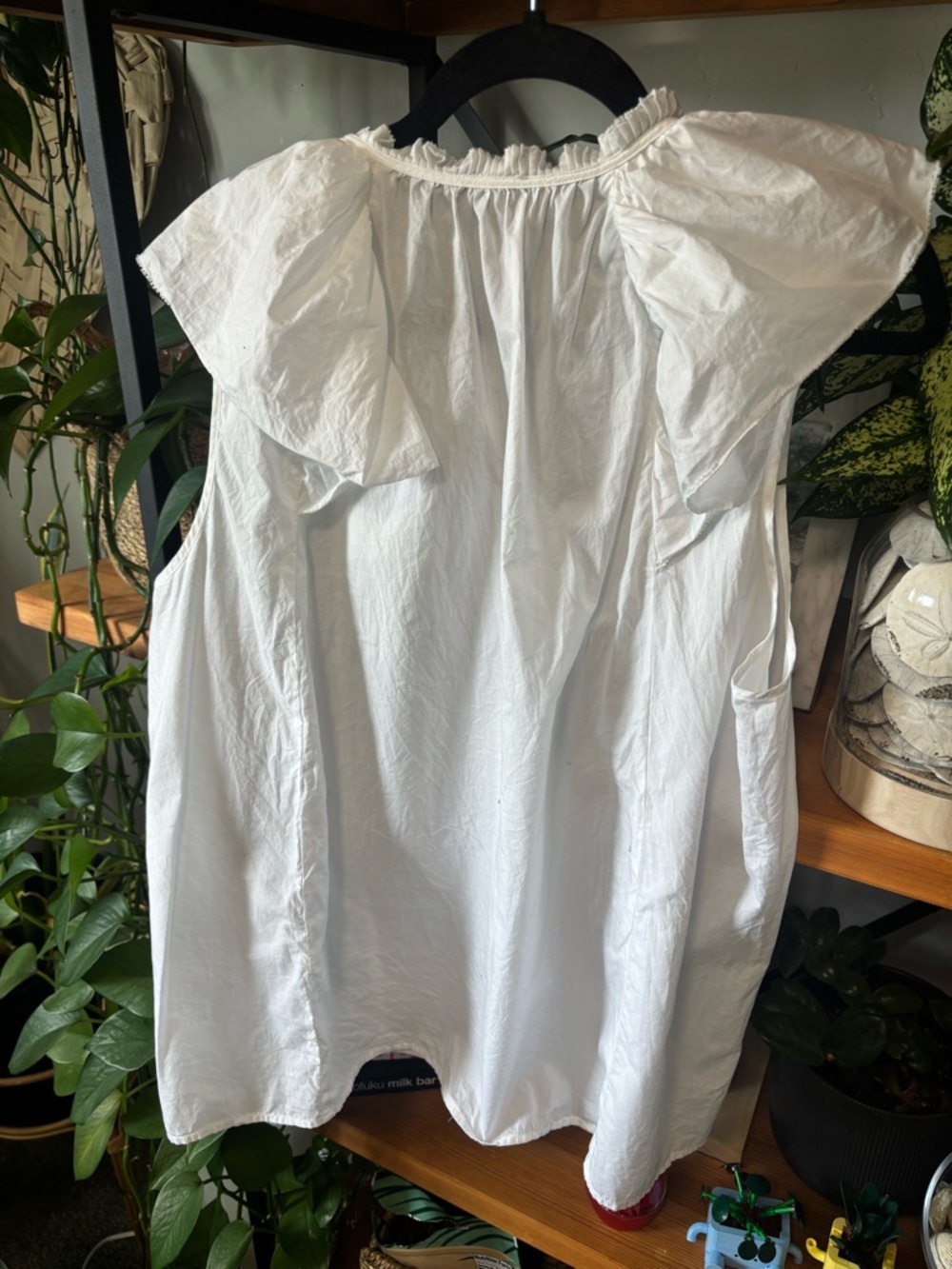 Rails Karysa White Ruffle Sleeve V-Neck Top | XXL - Picture 6 of 6